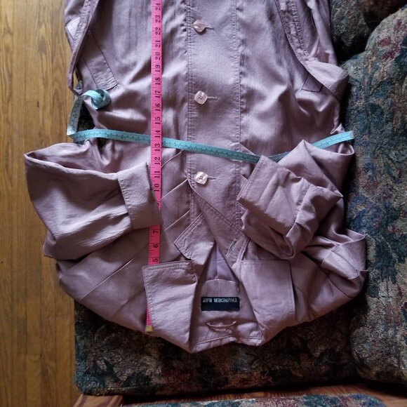 Dress coat, V-shaped panel pleats front & back, vintage, medium, Thunder Bay - Picture 8 of 11